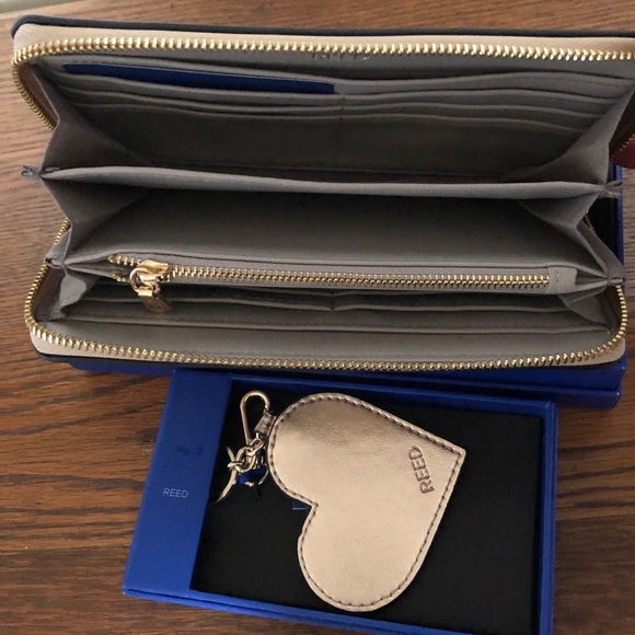 Reed Gold Wallet & Heart Key Chain - Picture 2 of 4